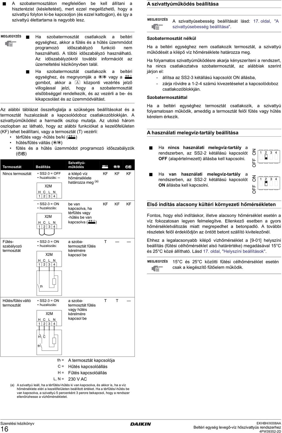 Az időszabályzókról további információt az üzemeltetési kézikönyvben talál.