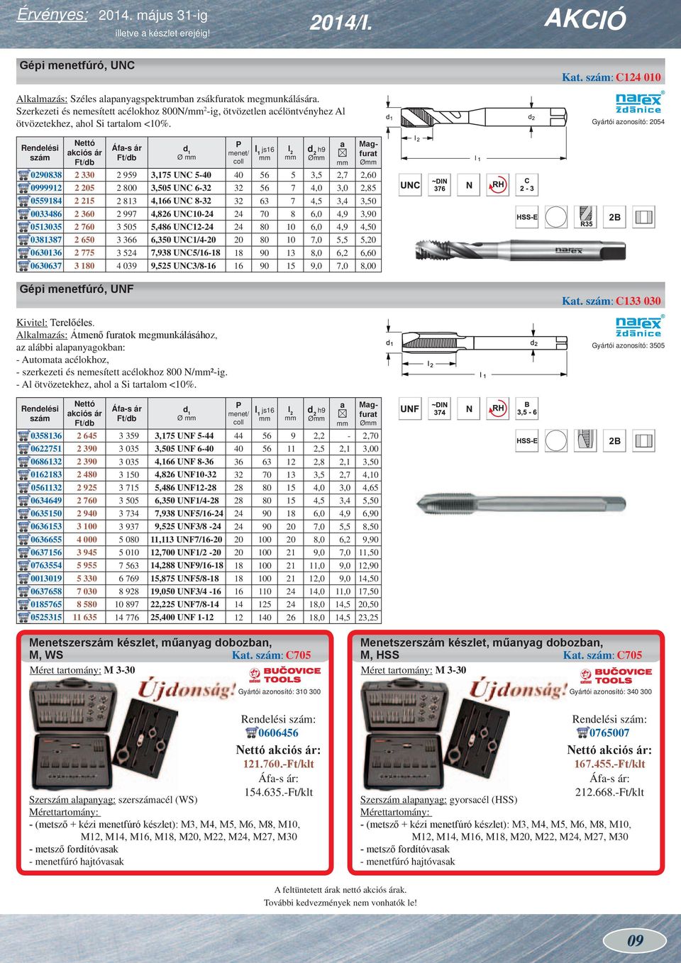 d 1 Ø P menet/ coll js16 l 2 d 2 h9 Ø a Magfurat Ø 0290838 2 330 2 959 3,175 UNC 5-40 40 56 5 3,5 2,7 2,60 0999912 2 205 2 800 3,505 UNC 6-32 32 56 7 4,0 3,0 2,85 0559184 2 215 2 813 4,166 UNC 8-32