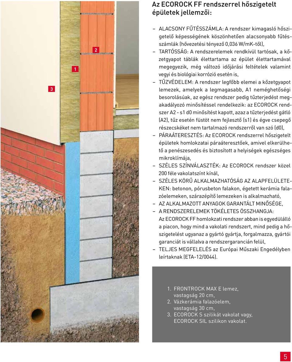 esetén is, TŰZVÉDELEM: A rendszer legfőbb elemei a kőzetgyapot lemezek, amelyek a legmagasabb, A1 neméghetőségi besorolásúak, az egész rendszer pedig tűzterjedést megakadályozó minősítéssel