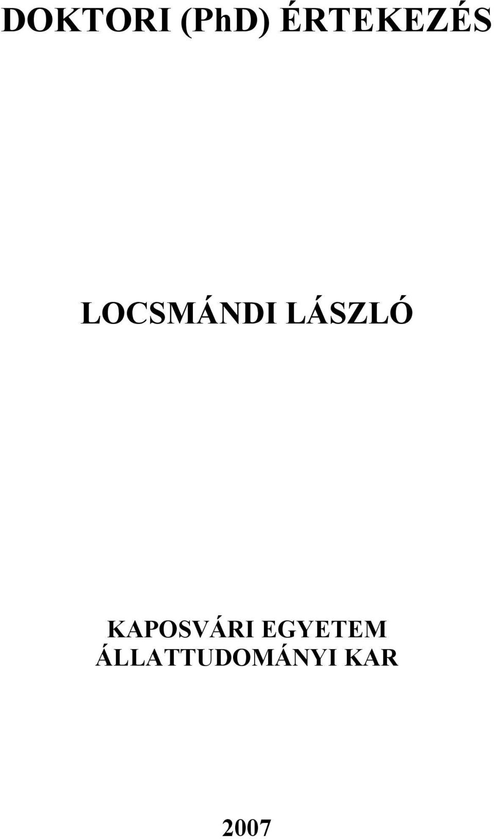 LÁSZLÓ KAPOSVÁRI