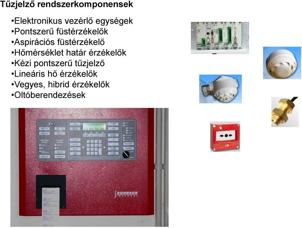 füstérzékelő Hőmérséklet határ érzékelők Kézi pontszerű