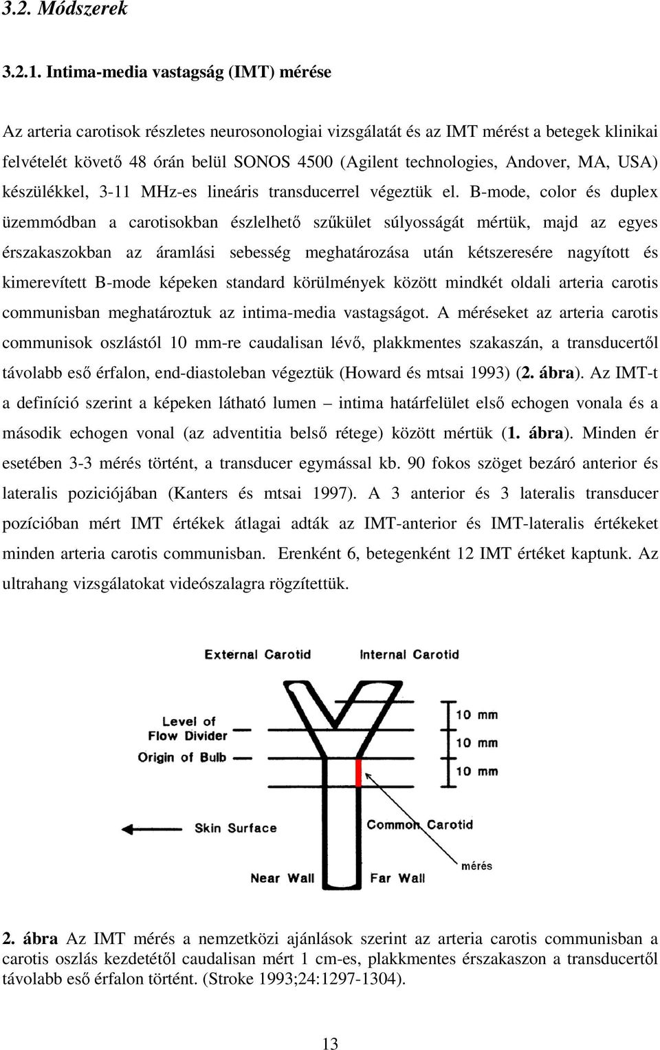 Andover, MA, USA) készülékkel, 3-11 MHz-es lineáris transducerrel végeztük el.