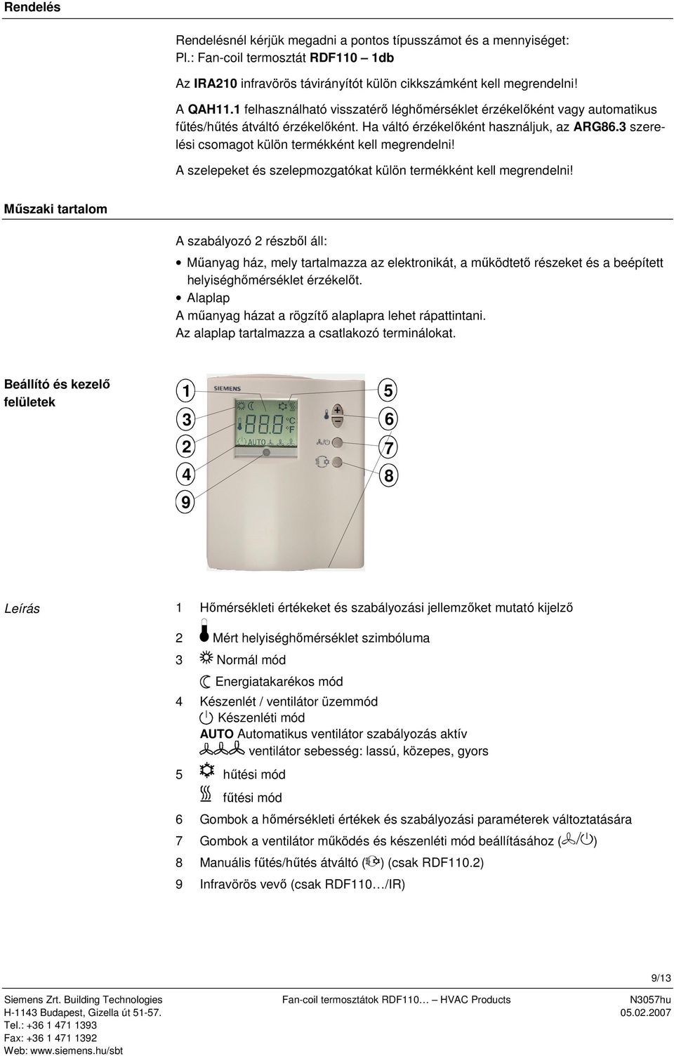 3 szerelési csomagot külön termékként kell megrendelni! A szelepeket és szelepmozgatókat külön termékként kell megrendelni!