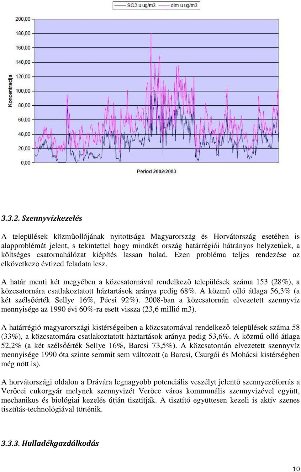 költséges csatornahálózat kiépítés lassan halad. Ezen probléma teljes rendezése az elkövetkező évtized feladata lesz.