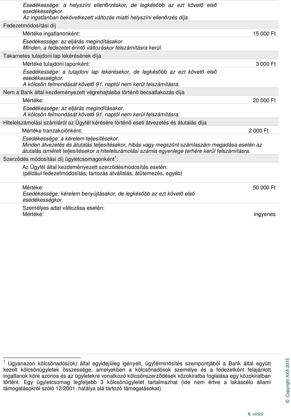 Takarnetes tulajdoni lap lekérésének díja Mértéke tulajdoni laponként: Esedékessége: a tulajdoni lap lekérésekor, de legkésőbb az ezt követő első esedékességkor.