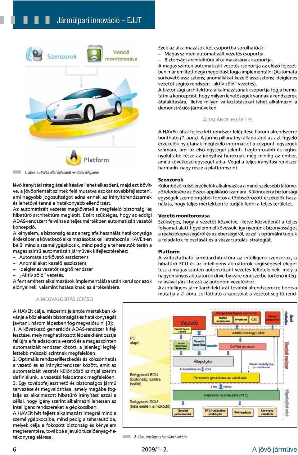 segítő rendszer; aktív zöld vezetés).