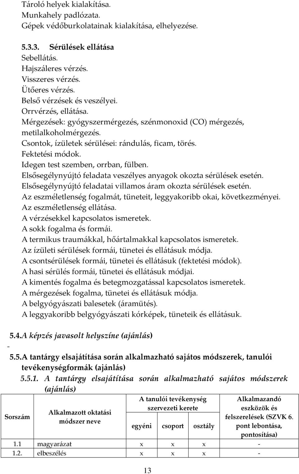 Idegen test szemben, orrban, fülben. Elsősegélynyújtó feladata veszélyes anyagok okozta sérülések esetén. Elsősegélynyújtó feladatai villamos áram okozta sérülések esetén.