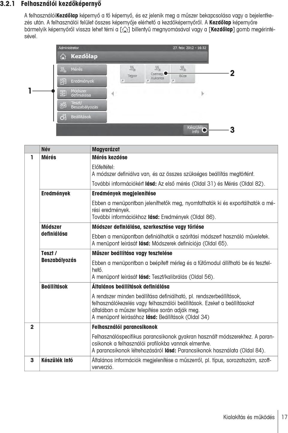 A Kezdőlap képernyőre bármelyik képernyőről vissza lehet térni a [ ] billentyű megnyomásával vagy a [Kezdőlap] gomb megérintésével.