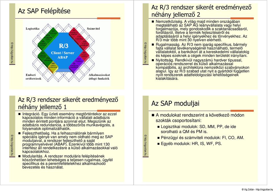 helyi igényekhez és törvényekhez. Az R/3 már több mint 30 nyelven elérhetı. Rugalmasság.