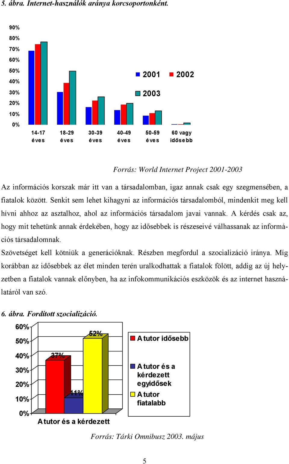 igaz annak csak egy szegmensében, a fiatalok között. Senkit sem lehet kihagyni az információs társadalomból, mindenkit meg kell hívni ahhoz az asztalhoz, ahol az információs társadalom javai vannak.