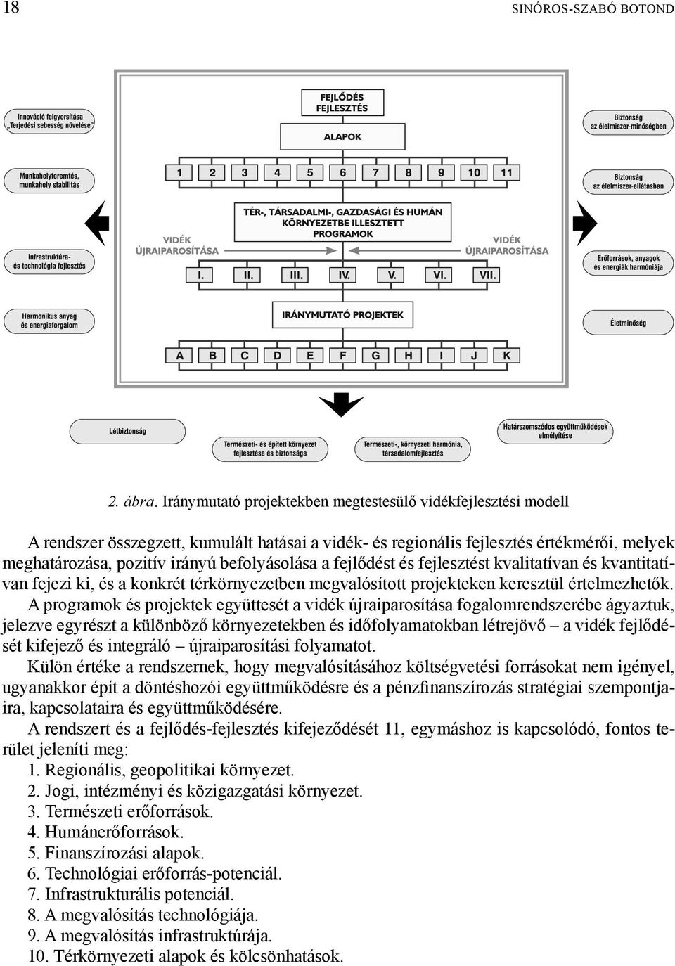 a fejlődést és fejlesztést kvalitatívan és kvantitatívan fejezi ki, és a konkrét térkörnyezetben megvalósított projekteken keresztül értelmezhetők.