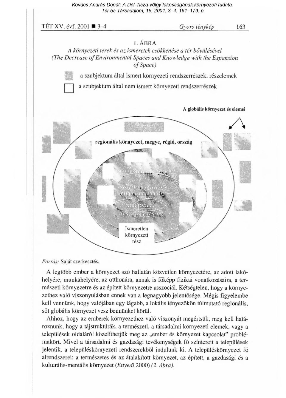 rendszerrészek, részelemek a szubjektum által nem ismert környezeti rendszerrészek A globális környezet és elemei regionális környezet, megye, régió, ország Forrás: Saját szerkesztés.