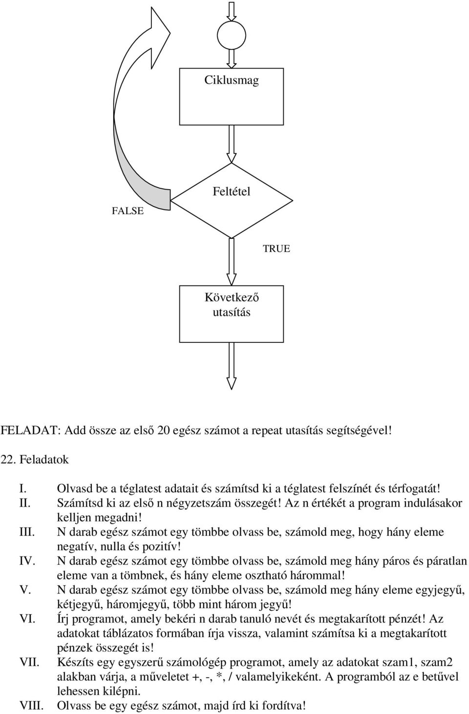 N darab egész számot egy tömbbe olvass be, számold meg, hogy hány eleme negatív, nulla és pozitív! IV.