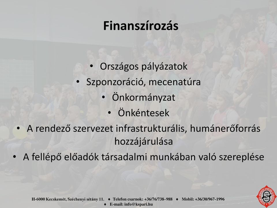 szervezet infrastrukturális, humánerőforrás