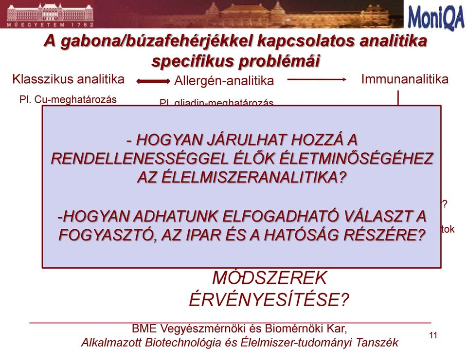 RENDELLENESSÉGGEL ÉLŐK ÉLETMINŐSÉGÉHEZ alkalmazzunk? AZ ÉLELMISZERANALITIKA?? Homogenizálás? Lehetséges megbízható mennyiségi meghatározás?