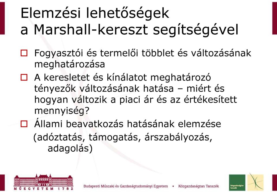 tényezők változásának hatása miért és hogyan változik a piaci ár és az