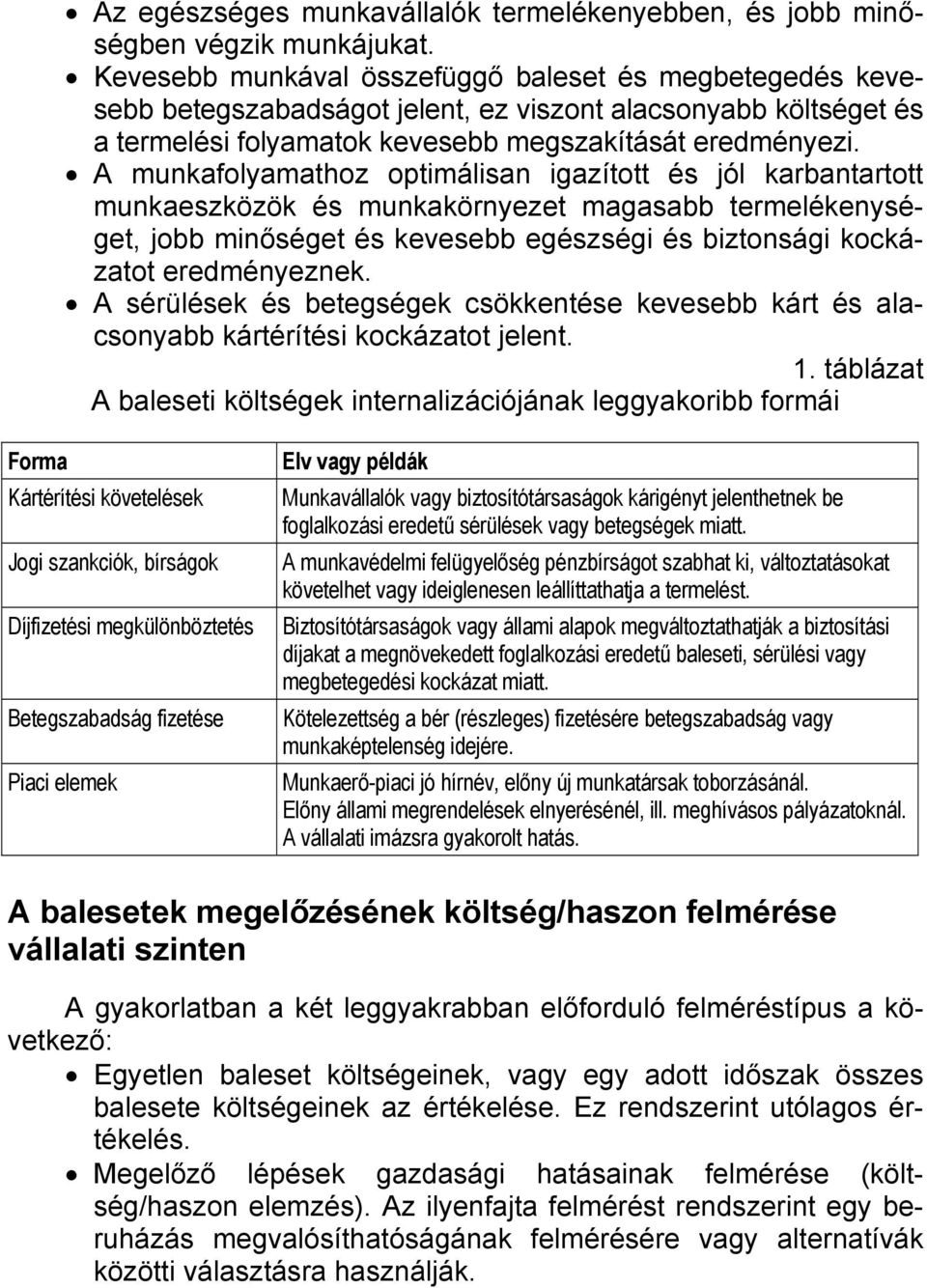 A munkafolyamathoz optimálisan igazított és jól karbantartott munkaeszközök és munkakörnyezet magasabb termelékenységet, jobb minőséget és kevesebb egészségi és biztonsági kockázatot eredményeznek.