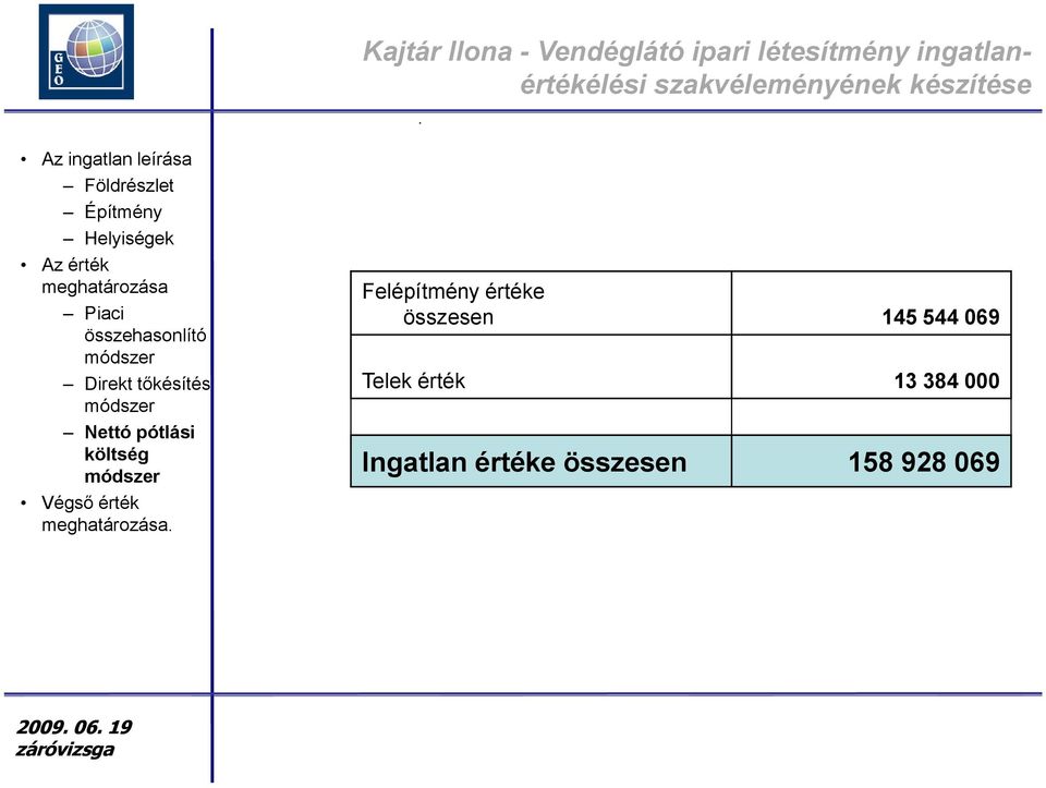 544 069 Telek érték 13 384 000
