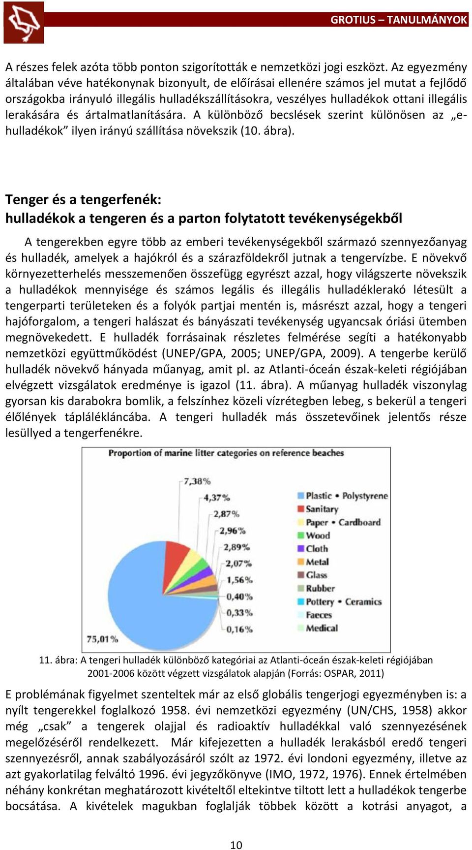 lerakására és ártalmatlanítására. A különböző becslések szerint különösen az ehulladékok ilyen irányú szállítása növekszik (10. ábra).