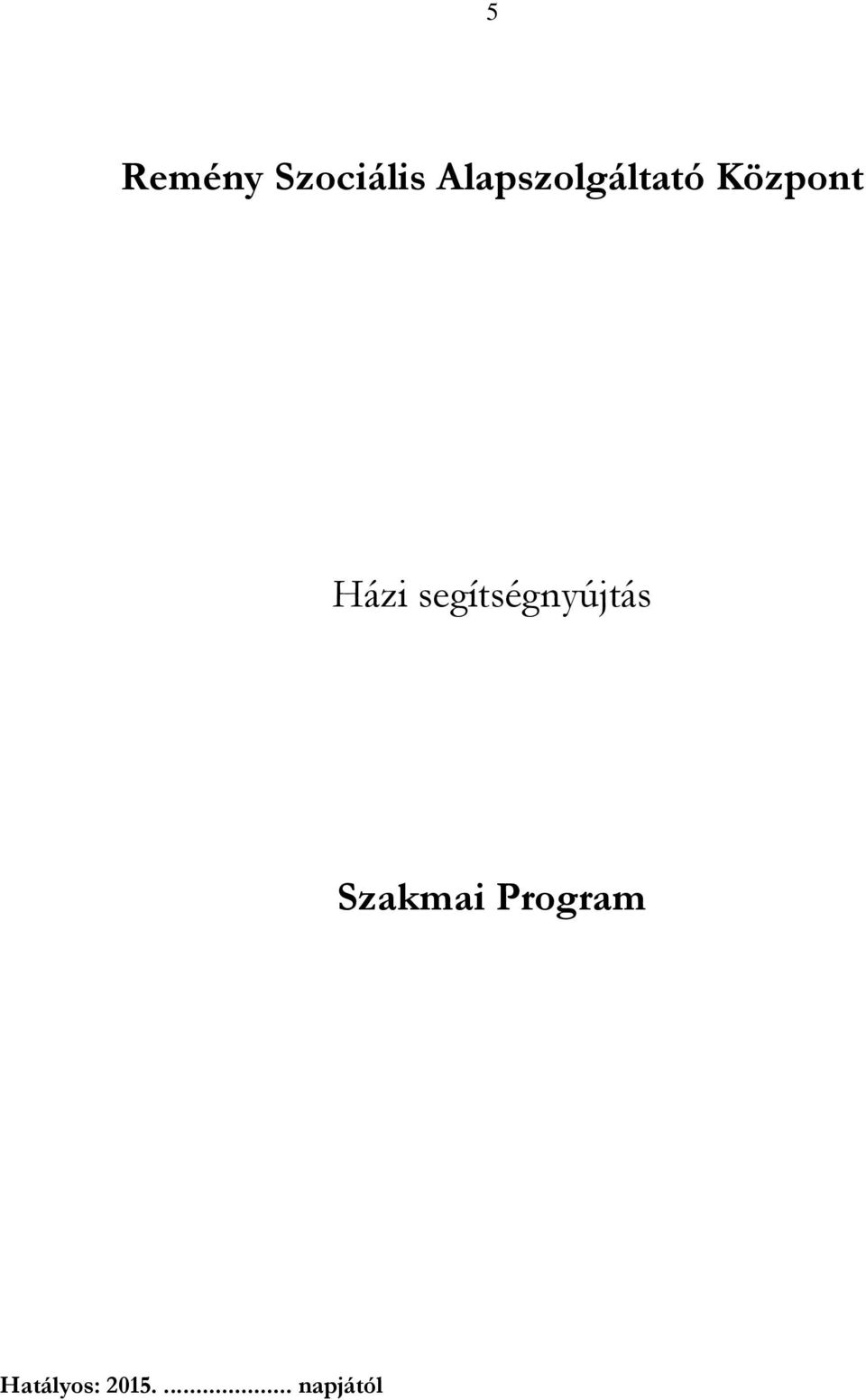 Házi segítségnyújtás