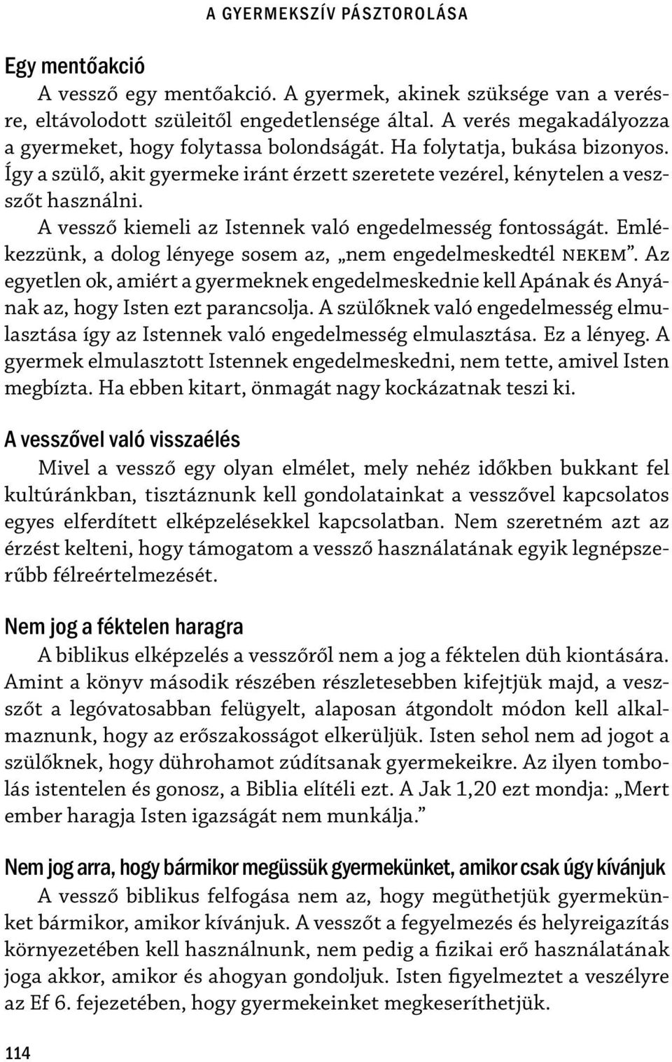 A vessző kiemeli az Istennek való engedelmesség fontosságát. Emlékezzünk, a dolog lényege sosem az, nem engedelmeskedtél NEKEM.