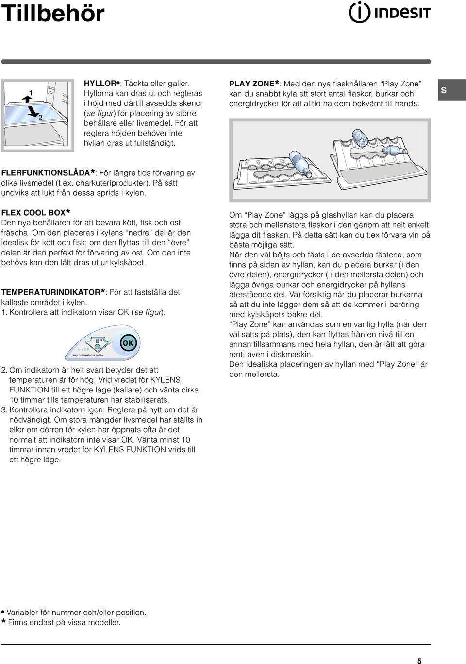 PLAY ZONE* : Med den nya flaskhållaren Play Zone kan du snabbt kyla ett stort antal flaskor, burkar och energidrycker för att alltid ha dem bekvämt till hands.