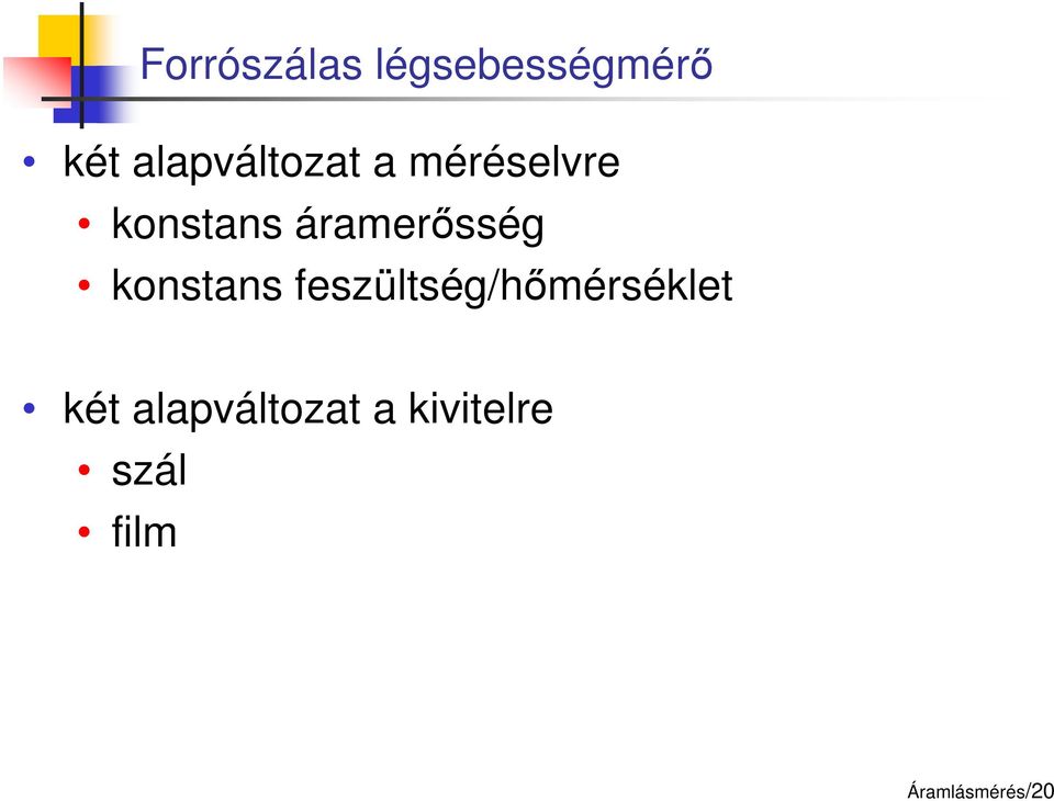 áramerősség konstans