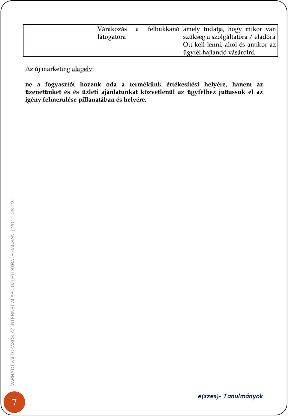 Az új marketing alapelv: ne a fogyasztót hozzuk oda a termékünk értékesítési helyére, hanem az