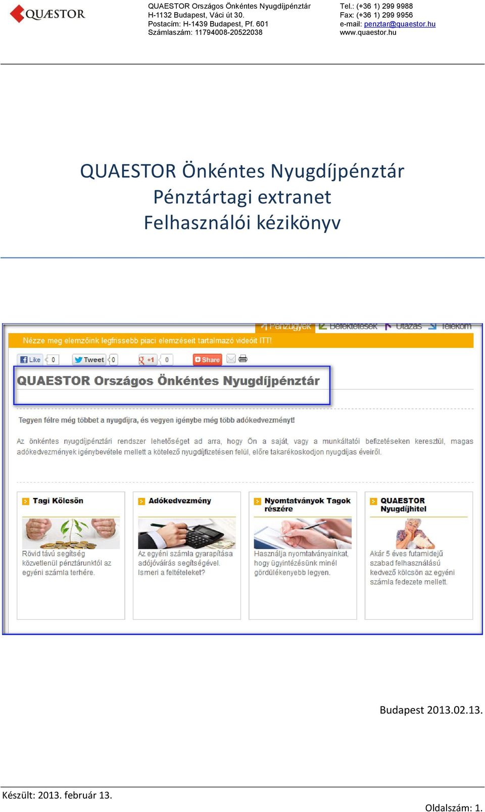 extranet Felhasználói