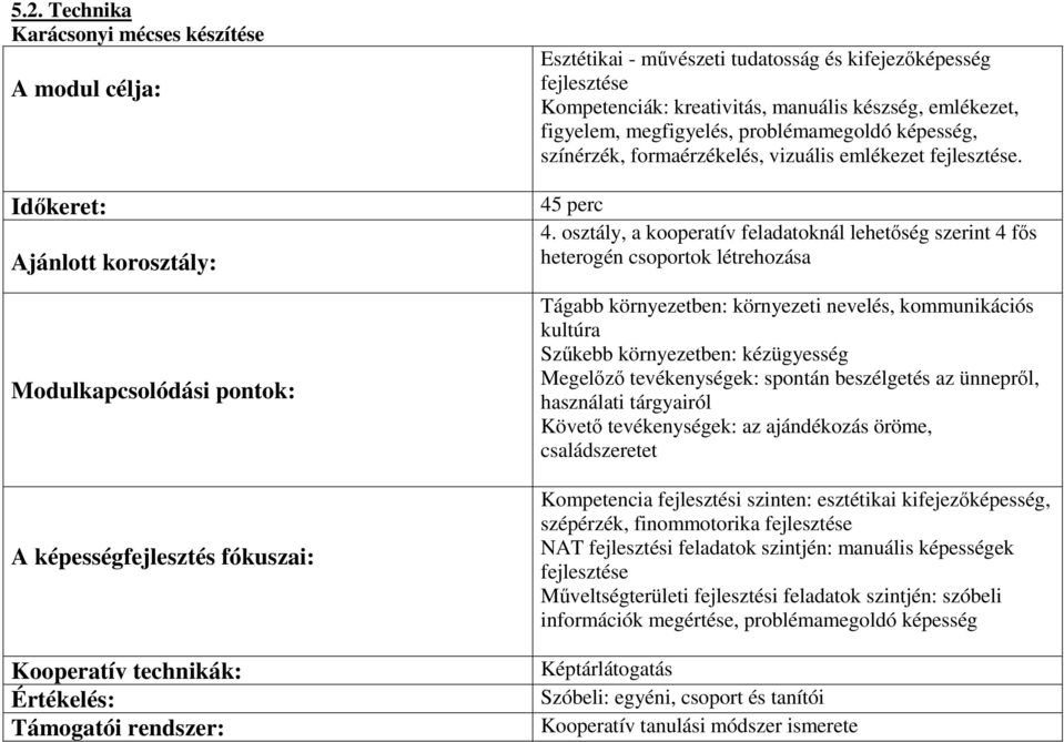 vizuális emlékezet fejlesztése. 45 perc 4.