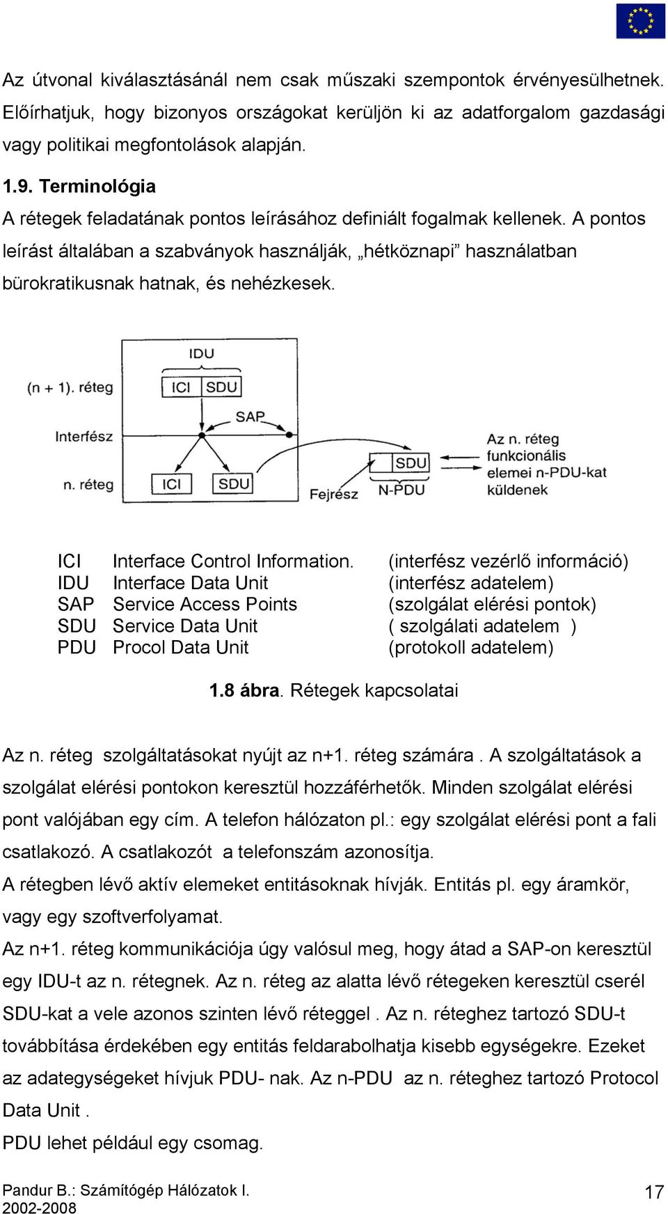 ICI Interface Control Information.