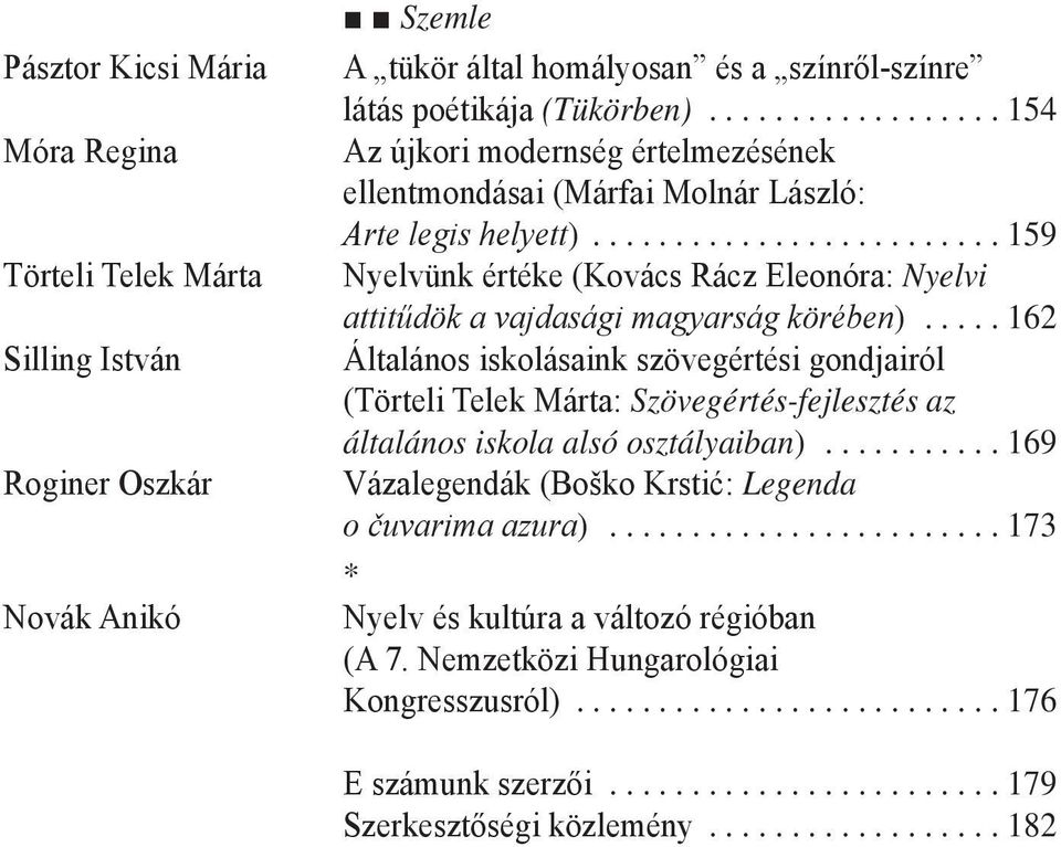 ..159 Nyelvünk értéke (Kovács Rácz Eleonóra: Nyelvi attitűdök a vajdasági magyarság körében).