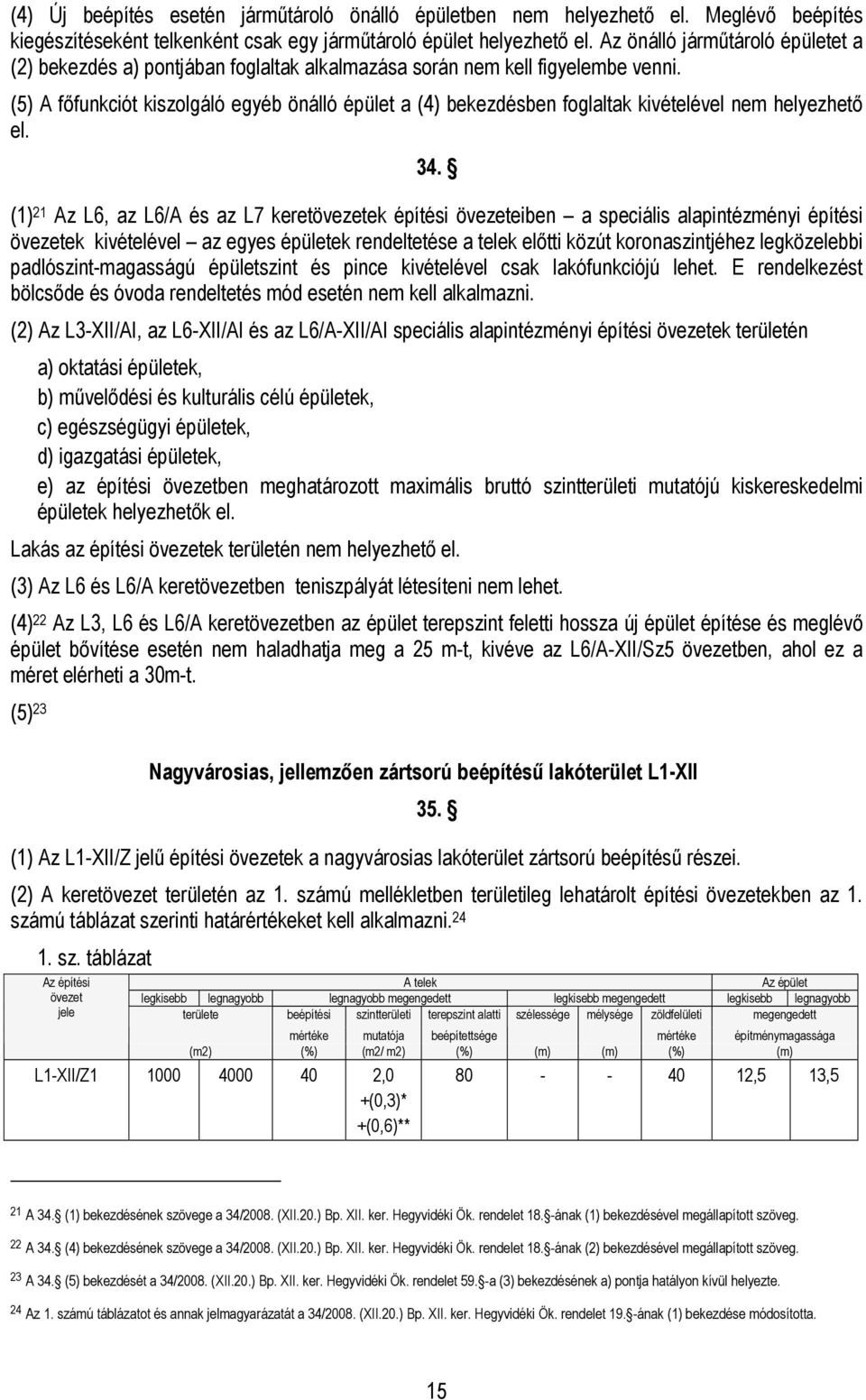 (5) A főfunkciót kiszolgáló egyéb önálló épület a (4) bekezdésben foglaltak kivételével nem helyezhető el. 34.