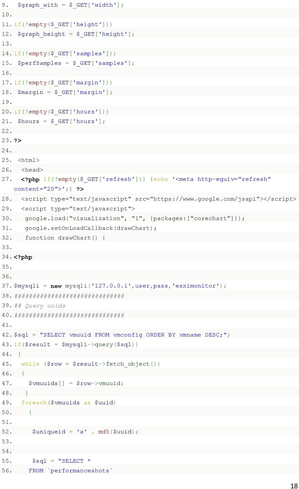 empty($_get['refresh'])) {echo '<meta http-equiv="refresh" content="20">';}?> 28. <script type="text/javascript" src="https://www.google.com/jsapi"></script> 29. <script type="text/javascript"> 30.