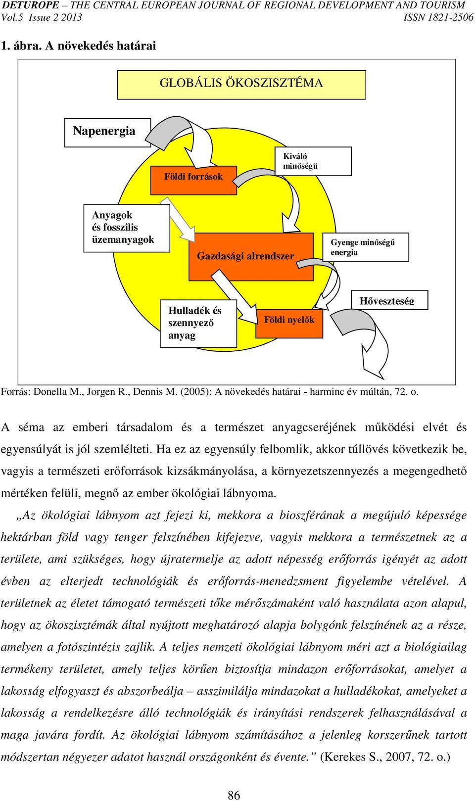 Földi nyelők Hőveszteség Forrás: Donella M., Jorgen R., Dennis M. (2005): A növekedés határai - harminc év múltán, 72. o.