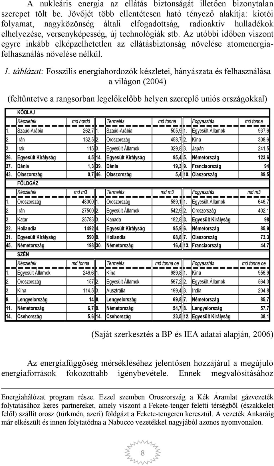 Az utóbbi időben viszont egyre inkább elképzelhetetlen az ellátásbiztonság növelése atomenergiafelhasználás növelése nélkül. 1.