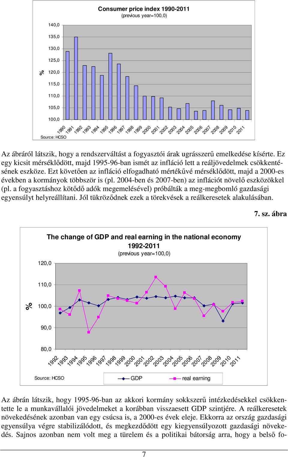 Ezt követıen az infláció elfogadható mértékővé mérséklıdött, majd a -es években a kormányok többször is (pl. -ben és -ben) az inflációt növelı eszközökkel (pl.