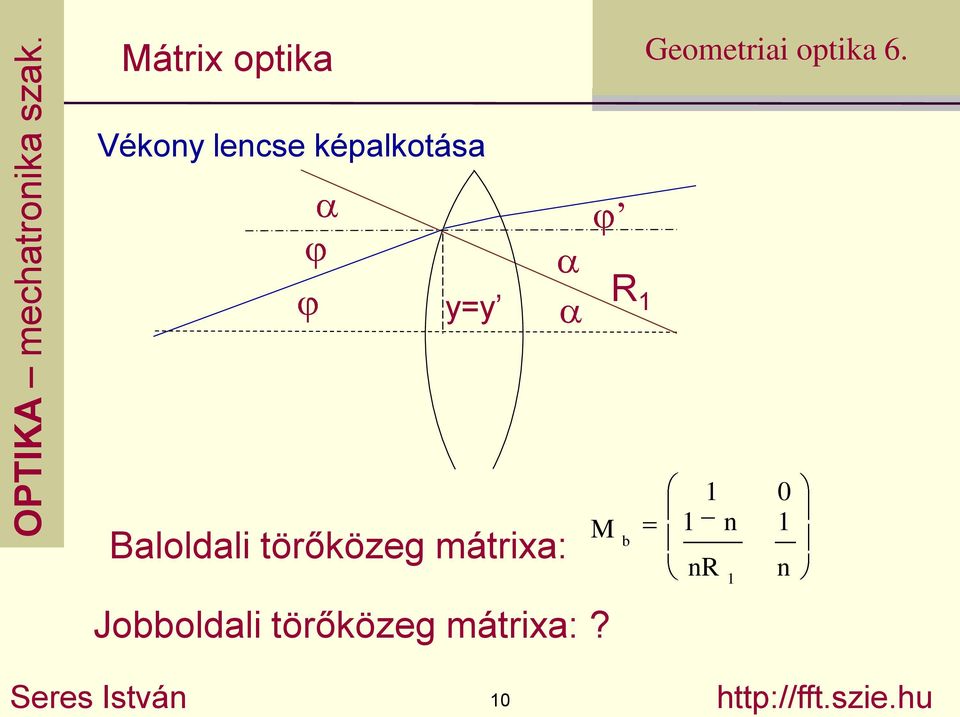 Balolali törőközeg mátrixa: Jobbolali