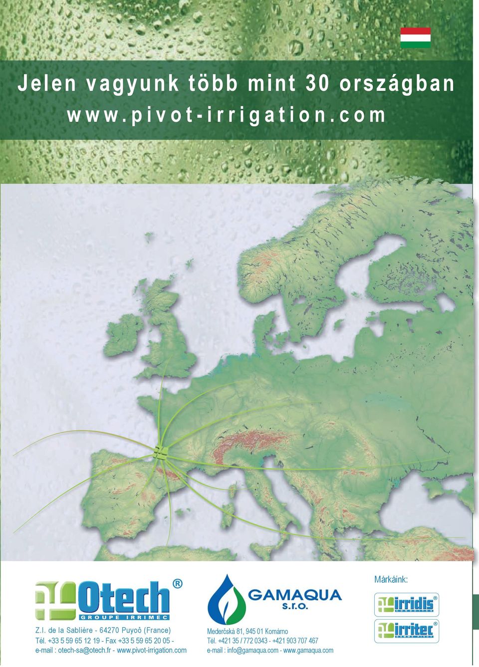 pivot-irrigation.com Mederčská 81, 945 01 Komárno Tél.