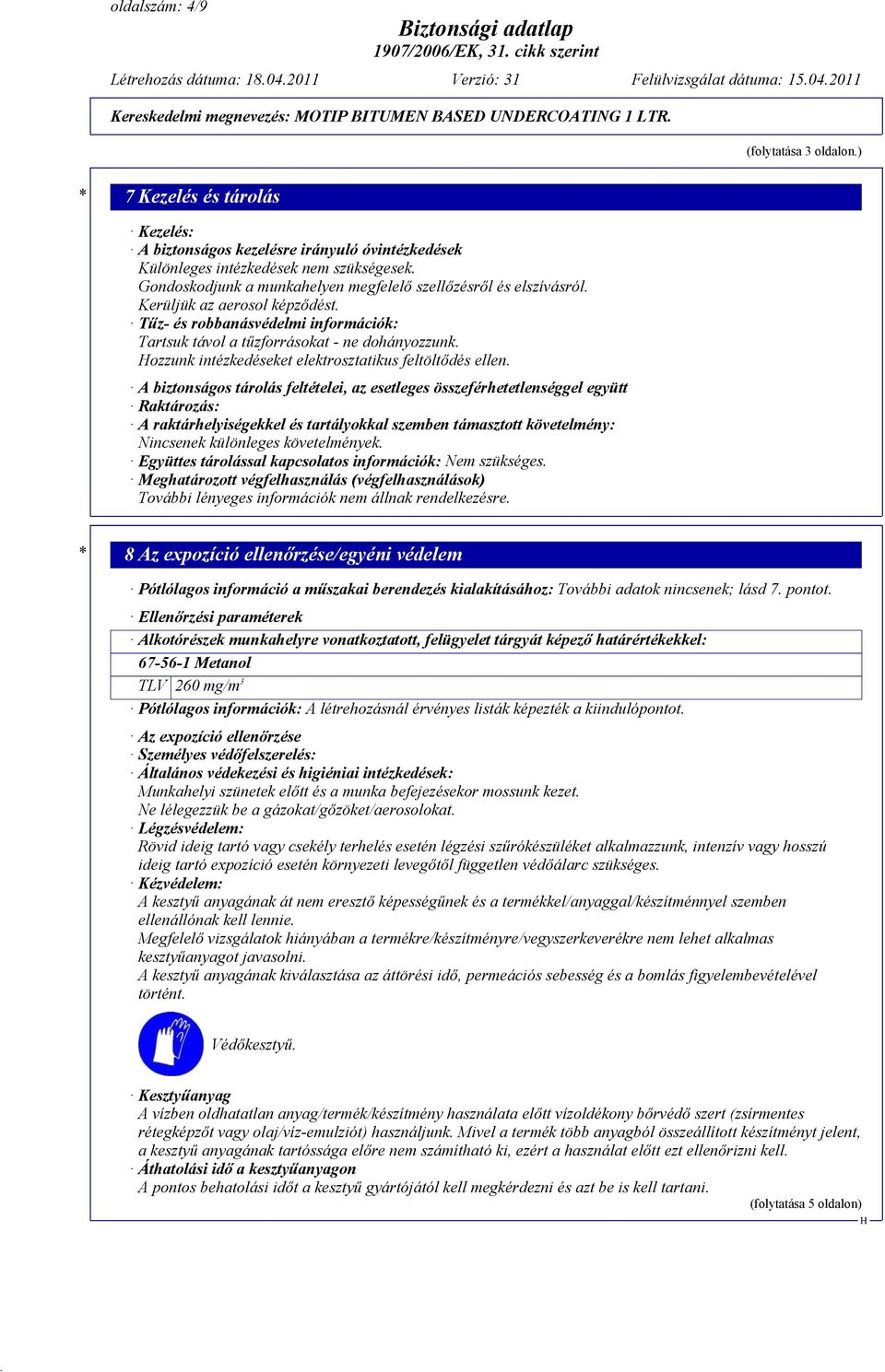 ozzunk intézkedéseket elektrosztatikus feltöltődés ellen.