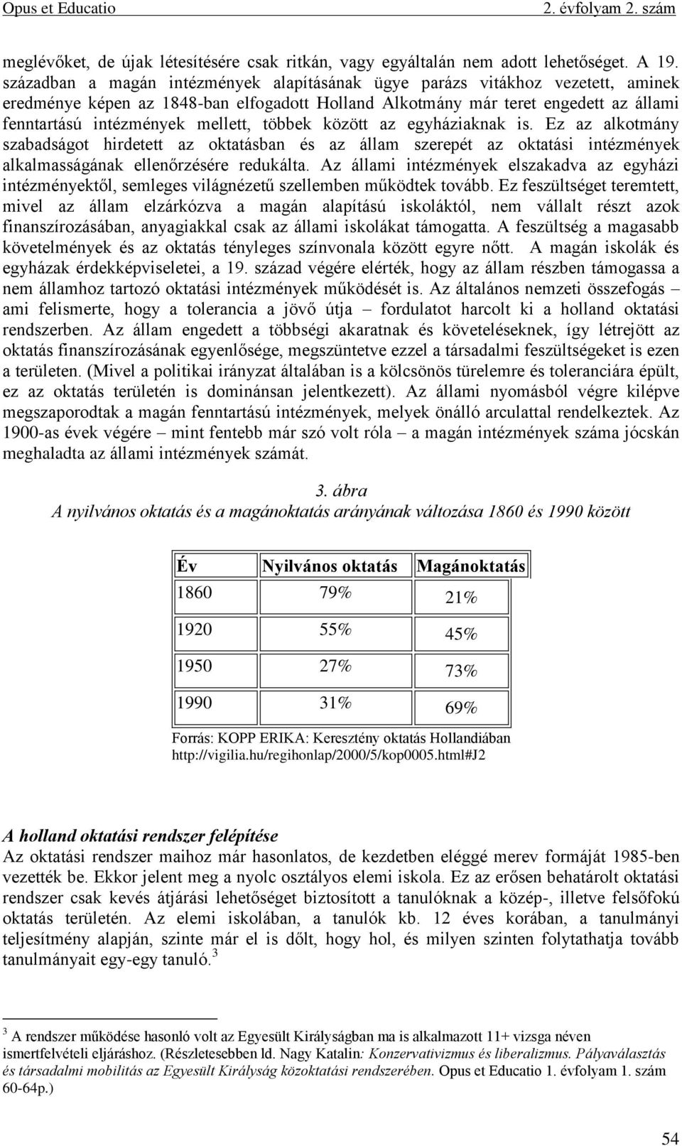 többek között az egyháziaknak is. Ez az alkotmány szabadságot hirdetett az oktatásban és az állam szerepét az oktatási intézmények alkalmasságának ellenőrzésére redukálta.