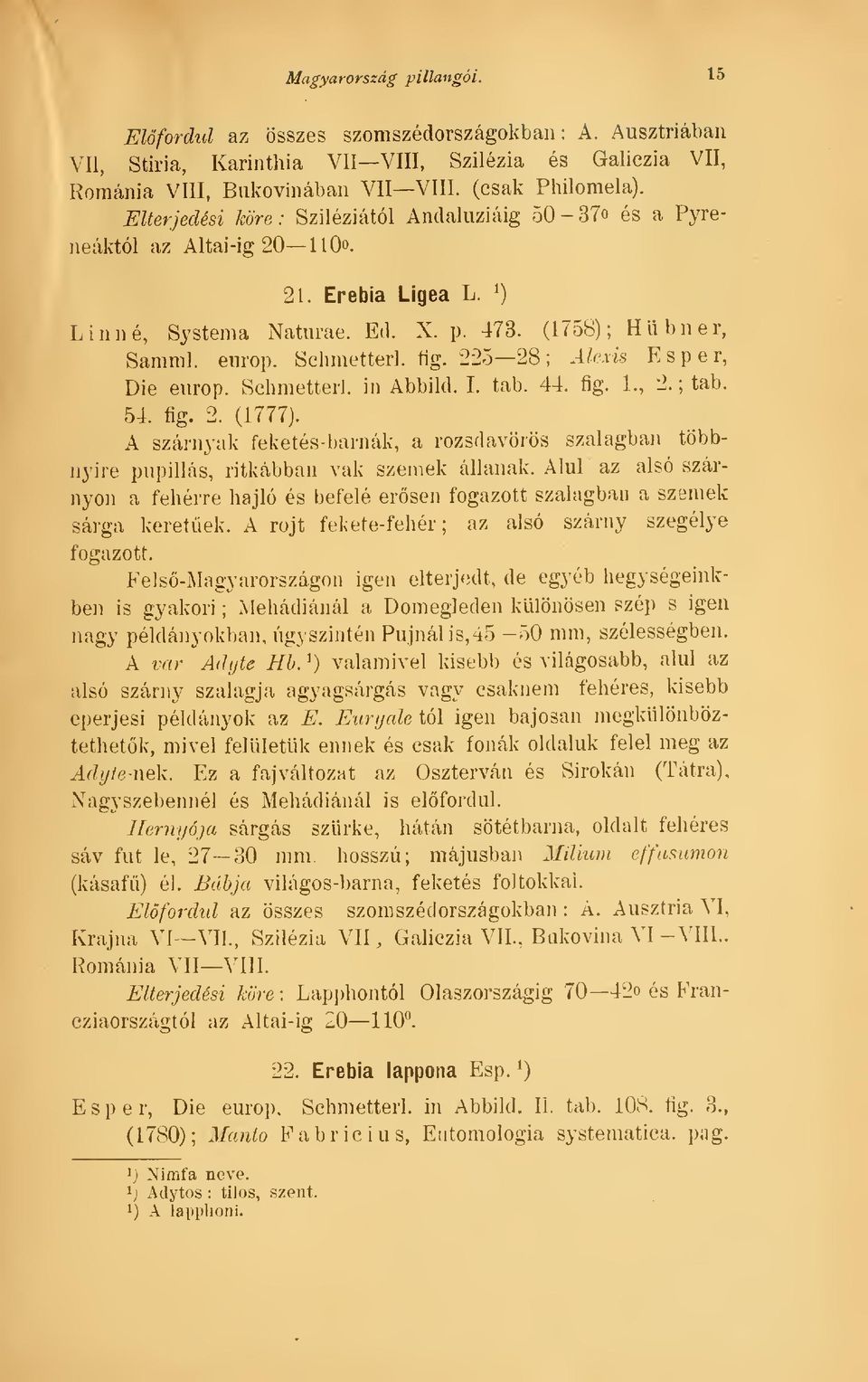 225 28; Alexis Esper, Die europ. Sehmetterl. in Abbild. L tab. 44. fig. 1., 2. ; tab. 54. fig. 2. (1777).