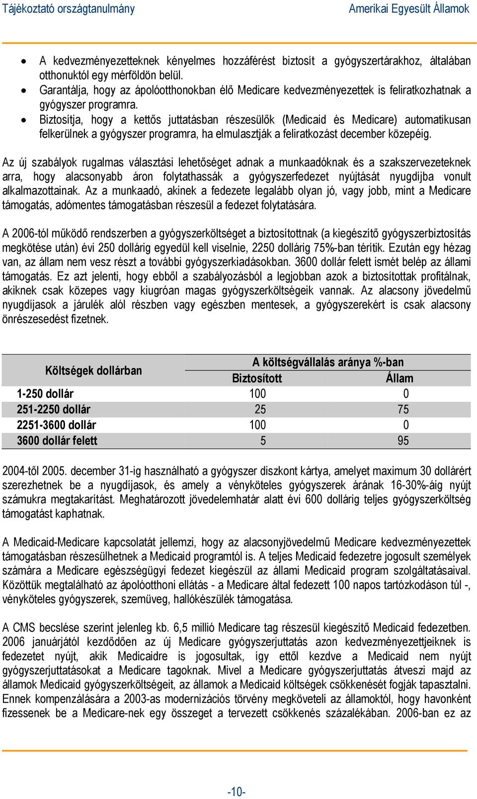 Biztosítja, hogy a kettős juttatásban részesülők (Medicaid és Medicare) automatikusan felkerülnek a gyógyszer programra, ha elmulasztják a feliratkozást december közepéig.