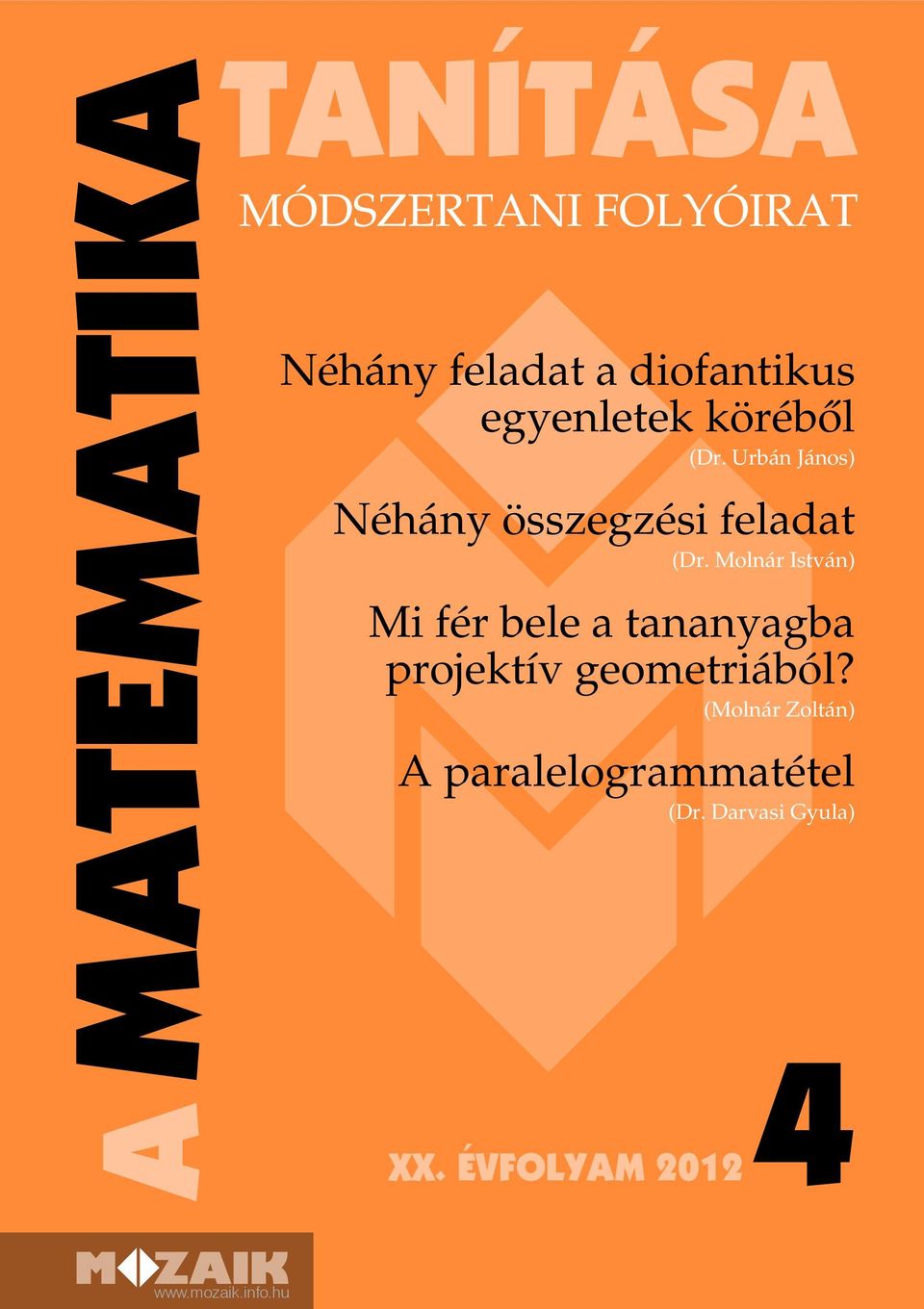 Molnár István) Mi fér ele tnnyg projektív geometriáól?