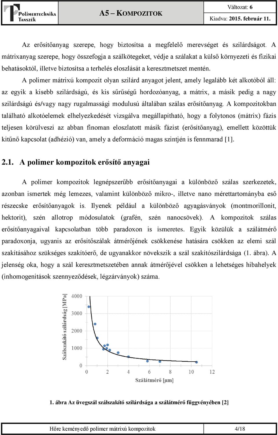 A polimer mátrixú kompozit olyan szilárd anyagot jelent, amely legalább két alkotóból áll: az egyik a kisebb szilárdságú, és kis sűrűségű hordozóanyag, a mátrix, a másik pedig a nagy szilárdságú