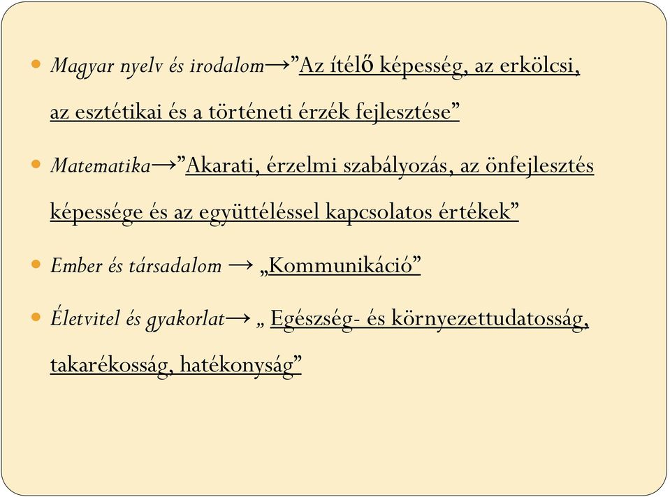 önfejlesztés képessége és az együttéléssel kapcsolatos értékek Ember és