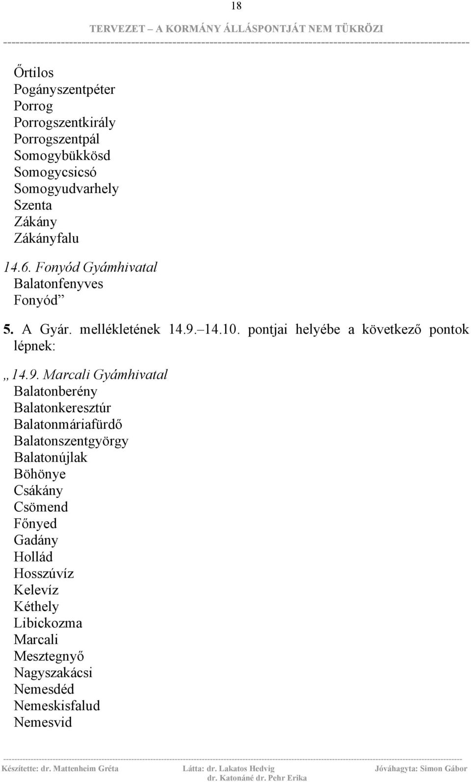 pontjai helyébe a következő pontok lépnek: 14.9.