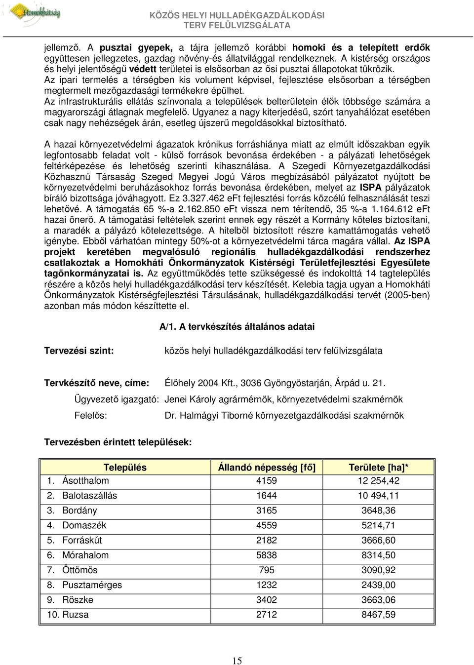 Az ipari termelés a térségben kis volument képvisel, fejlesztése elsısorban a térségben megtermelt mezıgazdasági termékekre épülhet.