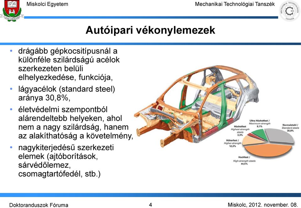 helyeken, ahol nem a nagy szilárdság, hanem az alakíthatóság a követelmény, nagykiterjedésű