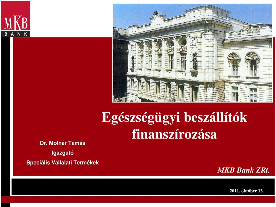 Egészségügyi beszállítók
